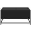 vidaXL Couchtisch Schwarz 60,5x60,5x30 cm Holzwerkstoff und Metall