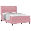 vidaXL Boxspringbett mit Kopfteil Rosa 200 x 160 cm Samt