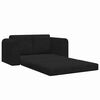 vidaXL Schlafsofa 60cm Schwarz Samt