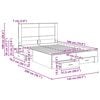 vidaXL Bettgestell mit Schubladen mit Kopfteil Holzwerkstoff