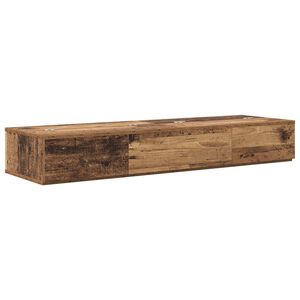 vidaXL Studiotisch Altholz 130 x 40 x 19,5 cm Holzwerkstoff