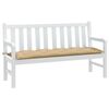 vidaXL Gartenbank-Auflage Melange Beige 150x50x7 cm Stoff