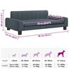 vidaXL Hundebett Dunkelgrau 90x53x30 cm Stoff