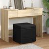 vidaXL Hocker Schwarz 41 x 41 x 40 cm Stoff und Pressholz