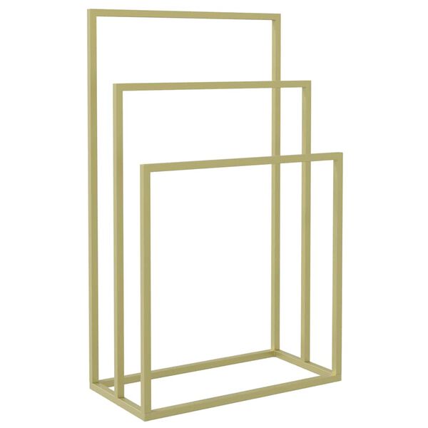 vidaXL Handtuchst&auml;nder Golden 48x24x79 cm Eisen