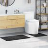 vidaXL Anti-Rutsch Badematten-Set 2 pcs Dunkelgrau PP