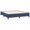 vidaXL Boxspringbett mit Matratze Blau 180x200 cm Stoff
