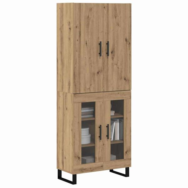 vidaXL Highboard 2 pcs Artisan-Eiche 69,5 x 34 x 180 cm