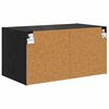 vidaXL Wandschrank Schwarz Eichen-Optik 68 x 37 x 35 cm Holzwerkstoff
