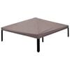 vidaXL Pavillon Abdeckung 300 x 300 cm Taupe Polyester und Stahl