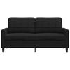 vidaXL 2-Sitzer-Sofa Schwarz 140 cm Samt