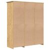 vidaXL Kleiderschrank mit Speicher BODO Honigbraun 146 x 53,5 x 173 cm
