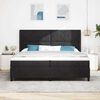 vidaXL Boxspringbett mit Matratze Schwarz 200 x 200 cm Samt