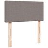 vidaXL Ottoman-Bett mit Matratzen & LEDs Taupe 200x200 cm Stoff