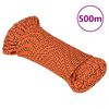 vidaXL Bootsseil Orange 4 mm 500 m Polypropylen
