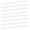 vidaXL B&uuml;cherregal-Bretter 8 Stk. Wei&szlig; 60x10x1,5 cm Holzwerkstoff