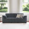 vidaXL 3-Sitzer-Sofa Dunkelgrau 220x77x82 cm Samt