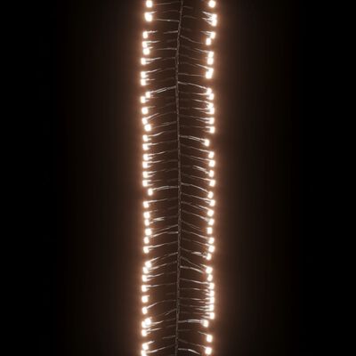 vidaXL LED-Lichterkette mit 2000 LEDs Warmweiß 17 m PVC