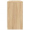 vidaXL Sideboard mit LED-Leuchten Sonoma-Eiche 123x37x67 cm
