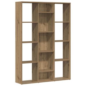 vidaXL Raumteiler/B&uuml;cherregal Artisan-Eiche 100x24x140cm Holzwerkstoff