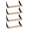 vidaXL Wandregale 4 stk. Sonoma-Eiche 50 x 20 x 17 cm