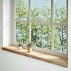 vidaXL Fensterb&auml;nke 2 Stk. Unbehandelt 110x20x2 cm Massivholz Eiche