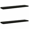 vidaXL 2-teilige Bankkissen VUGHT 2 stk. 100 % Polyester Schwarz