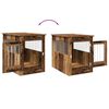 vidaXL Hundek&auml;fig im M&ouml;belstil Altholz-Optik 55x80x68 cm Holzwerkstoff