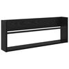 vidaXL Magazinregal Schwarz Eichen-Optik 80 x 12 x 30 cm Holzwerkstoff