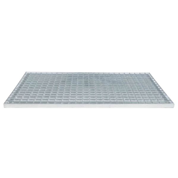 vidaXL Gitter Silber 80 x 50 x 2 cm Feuerverzinkter Stahl