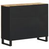 vidaXL Sideboard mit 2 T&uuml;ren 90x33x75 cm Massivholz Mango