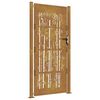 vidaXL Gartentor 100x200 cm Cortenstahl Bambus-Design