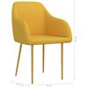 vidaXL Esszimmerst&uuml;hle 4 Stk. Gelb Samt