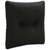 vidaXL R R&uuml;ckenkissen PUTTEN 100 % Polyester Schwarz 40 x 40 x 10 cm