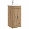 vidaXL Badezimmerschrank mit Waschbecken Artisan-Eiche