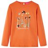 Kinder-Langarmshirt Dunkelorange 116
