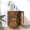 vidaXL Sideboard Räuchereiche 69,5x34x90 cm Holzwerkstoff