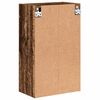 vidaXL Badezimmerschrank Wandmontiert Altholz 39 x 23,5 x 65 cm