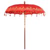 vidaXL Balinesischer Sonnenschirm Rot 215 x 215 x 260 cm