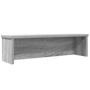 vidaXL K&uuml;chenregal Stapelbar Grau Sonoma 50x15x16 cm Holzwerkstoff