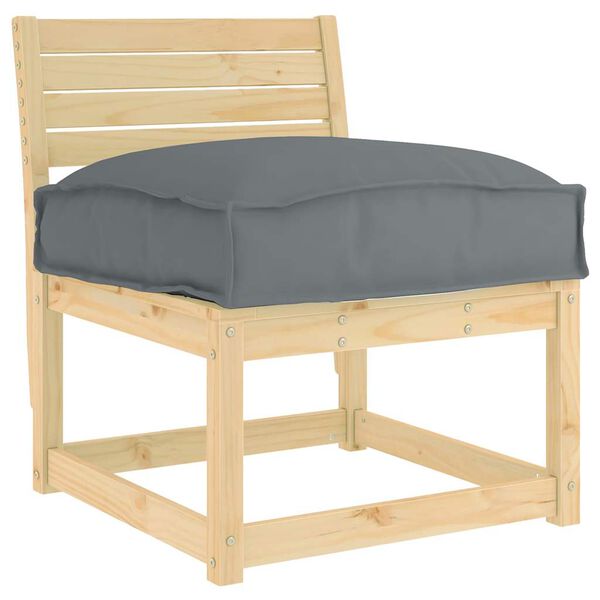 vidaXL Kissen Anthrazit 60 x 40 x 8 cm Oxford-Stoff