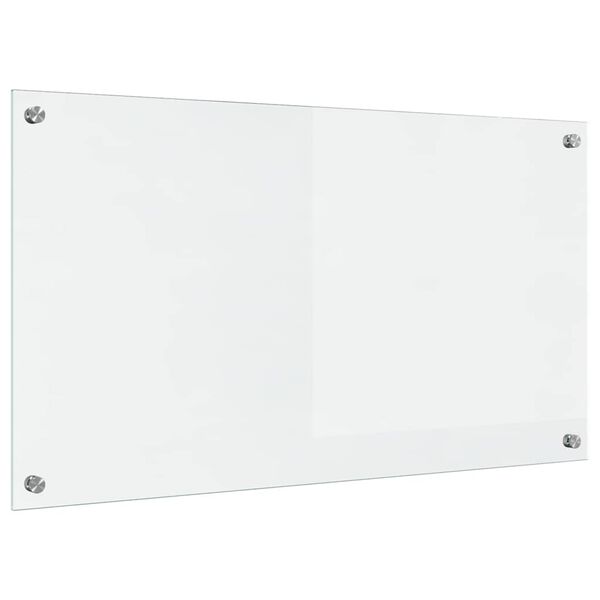 vidaXL K&uuml;chenr&uuml;ckwand Transparent 90 x 50 cm Geh&auml;rtetes Glas