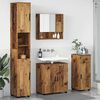 vidaXL Badezimmerm&ouml;bel-Set 4 pcs Altholz Holzwerkstoff & Metall