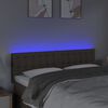 vidaXL LED Kopfteil Taupe 144x5x78/88 cm Stoff