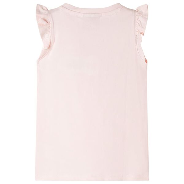 Kinder-T-Shirt mit Rüschenärmeln Zartrosa 92