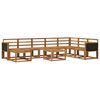 vidaXL Outdoor-Sofagarnitur 9 pcs Natur Massivholz Akazie