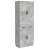 vidaXL Schrankset 2 pcs Betongrau Holzwerkstoff
