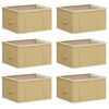 vidaXL Aufbewahrungsbox mit transparentem Oberfenster 6 Stk. 37,5 L