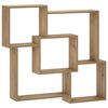 vidaXL Wandregal Artisan-Eiche 98 x 17 x 91 cm Holzwerkstoff