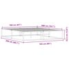 vidaXL Bettgestell ohne Matratze Wei&szlig; 160x200 cm Metall